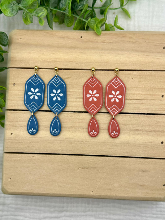 Painted Daisy Dangles