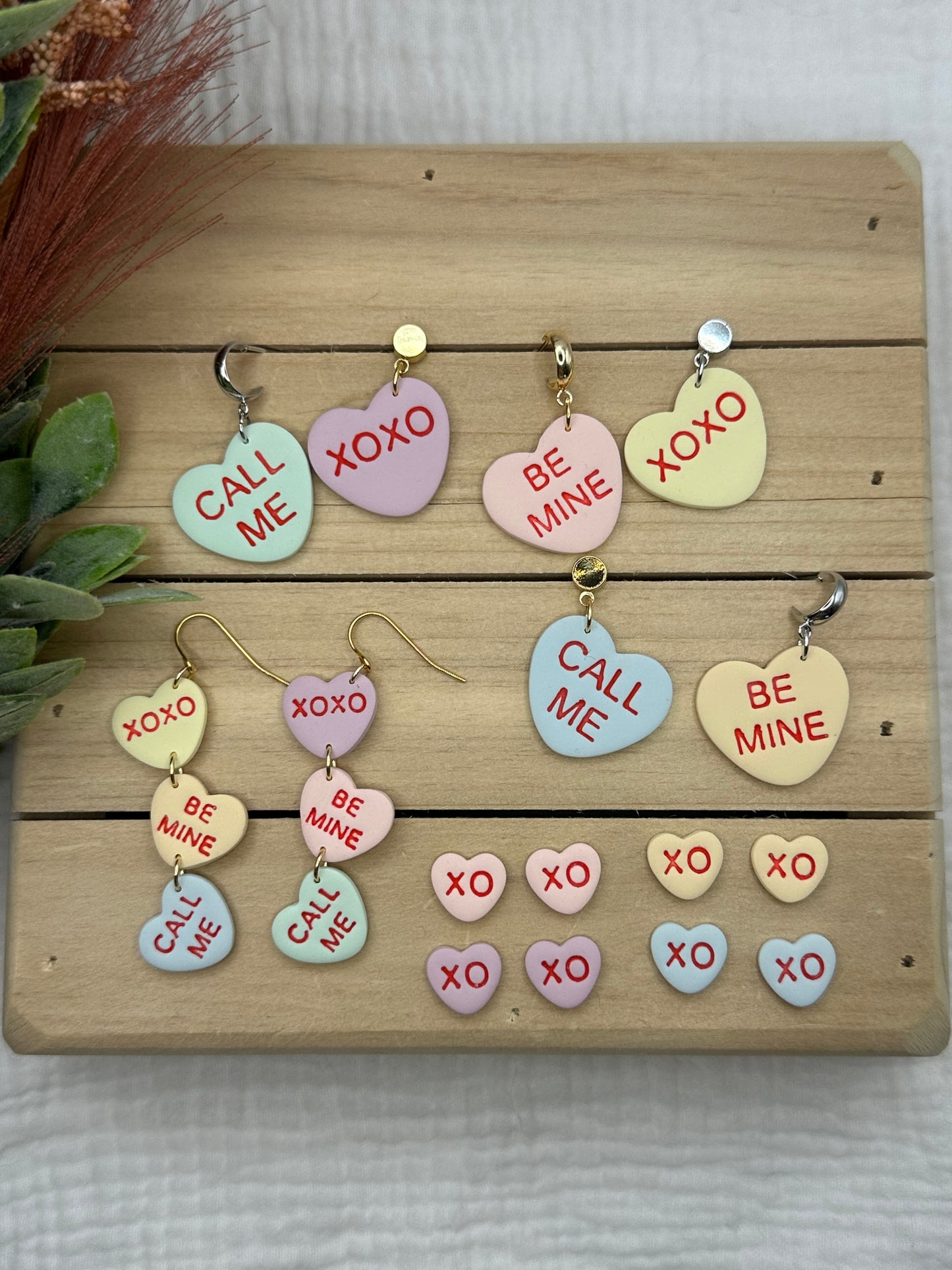 Conversation Heart Earrings