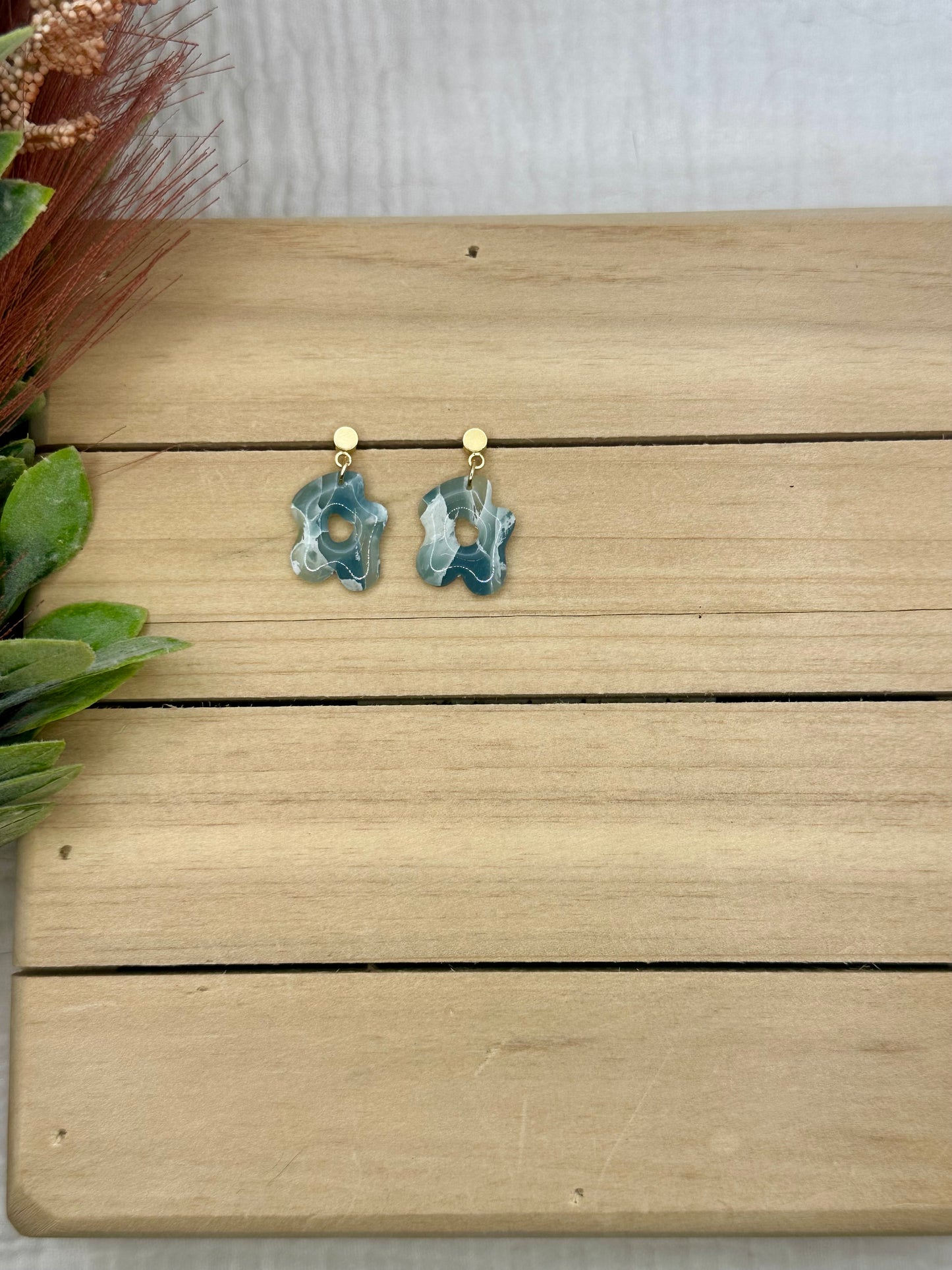 Deep Ocean Blue Marbled