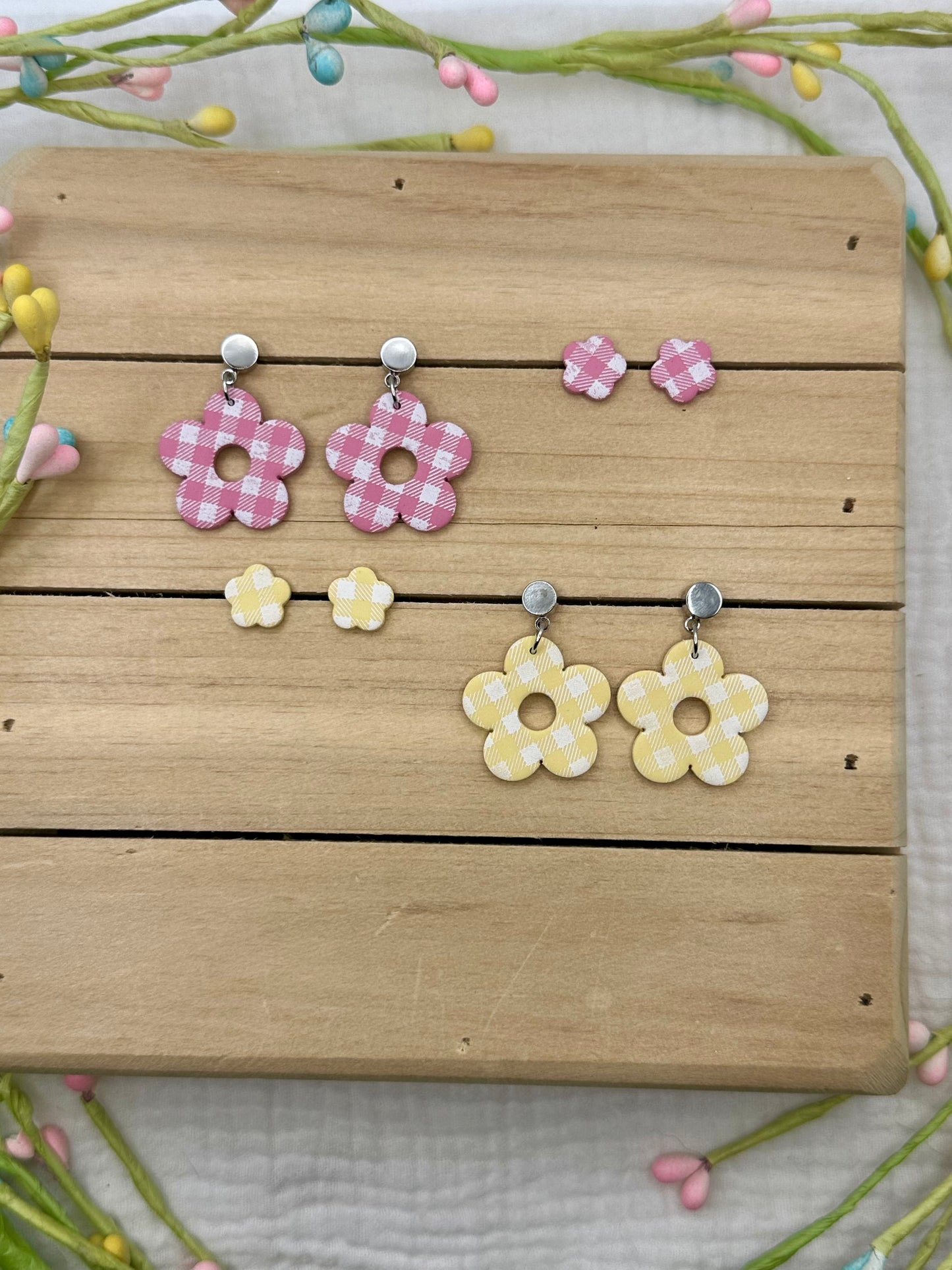 Gingham flowers