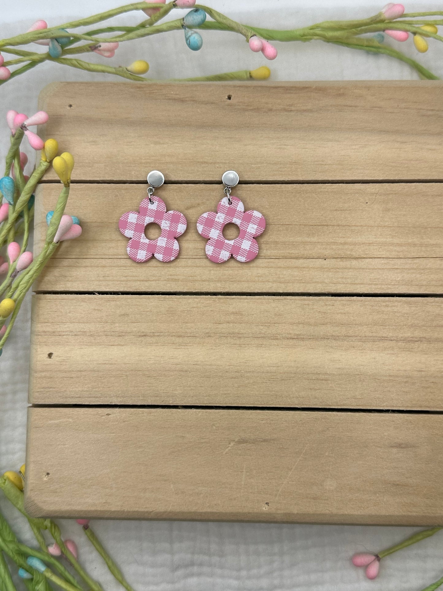 Gingham flowers
