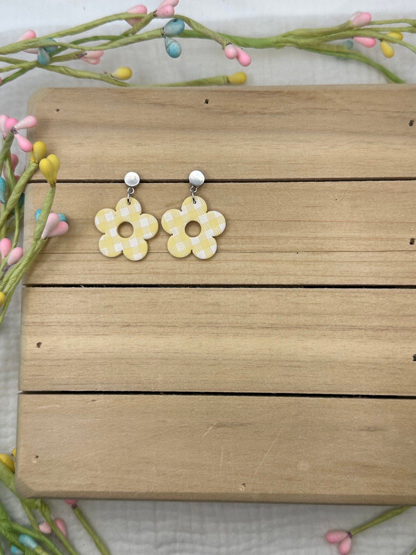Gingham flowers