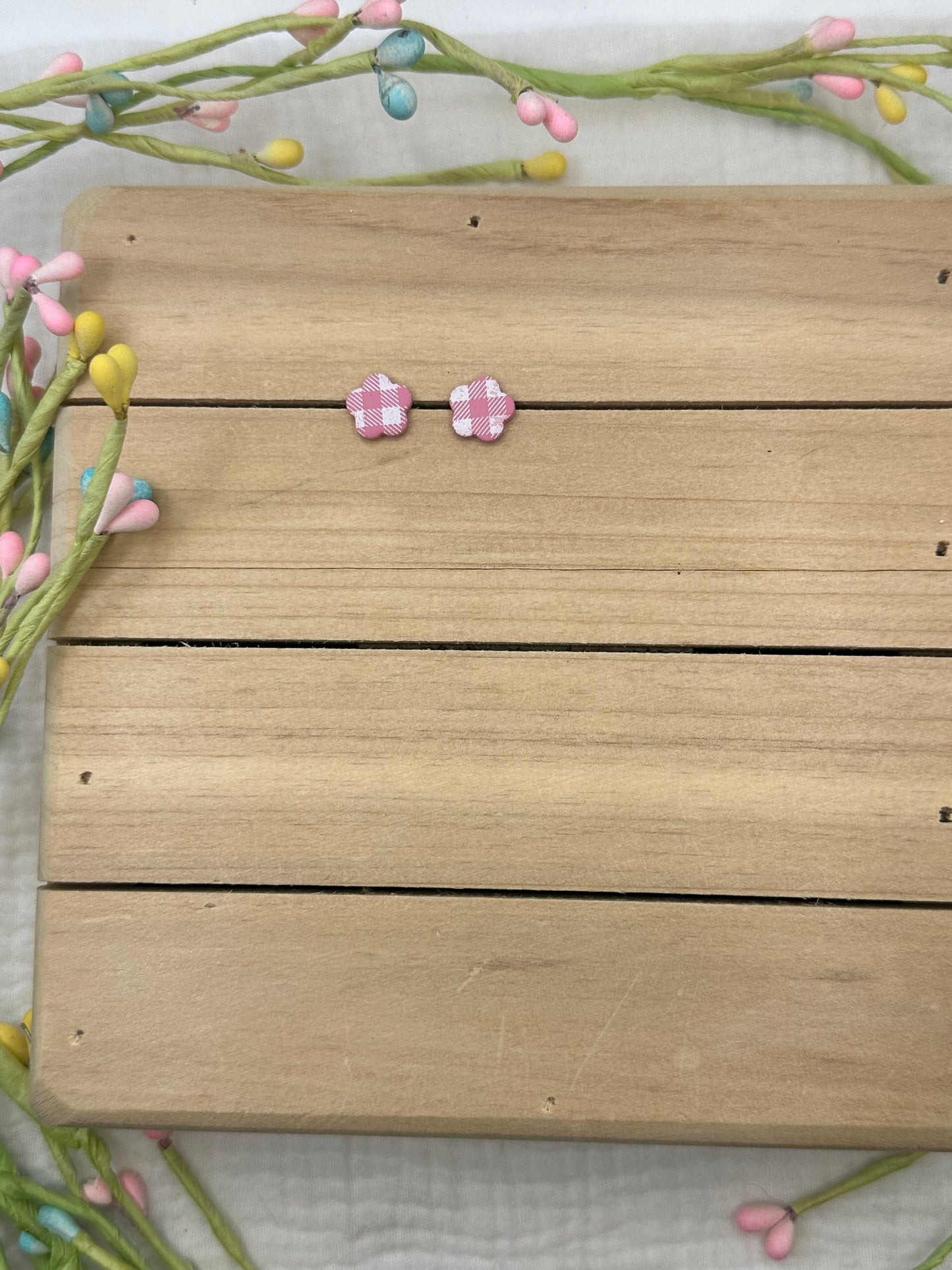 Gingham flowers