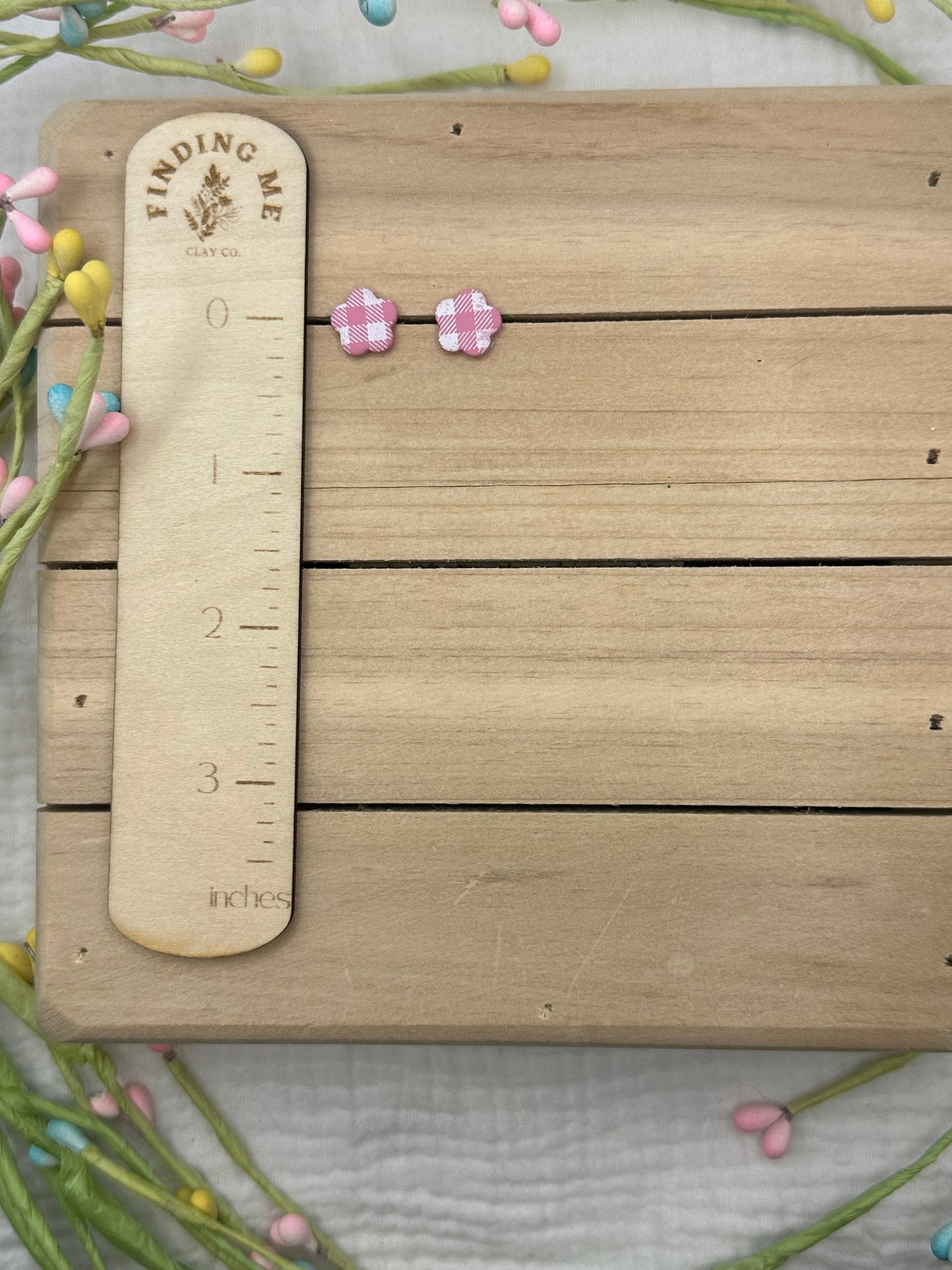 Gingham flowers