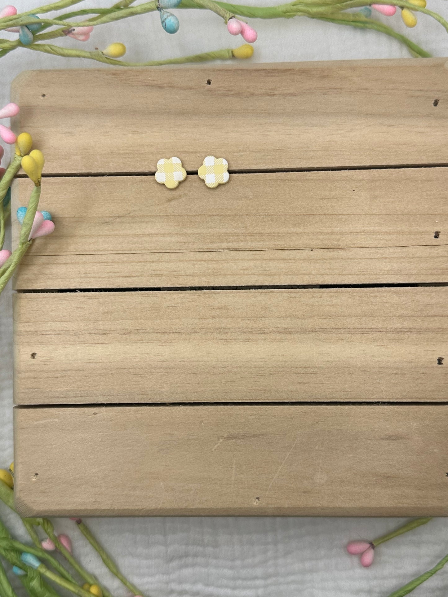 Gingham flowers