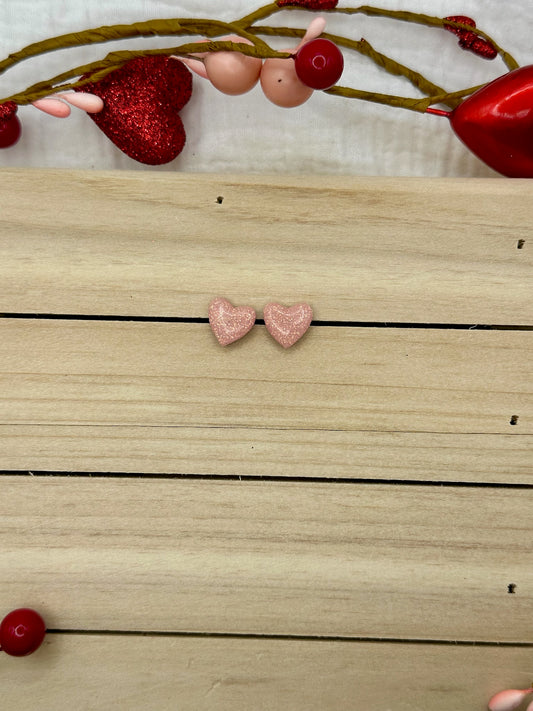 Pink glitter hearts