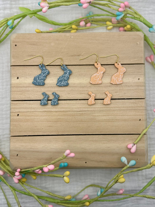 Leaf Bunny Silhouette