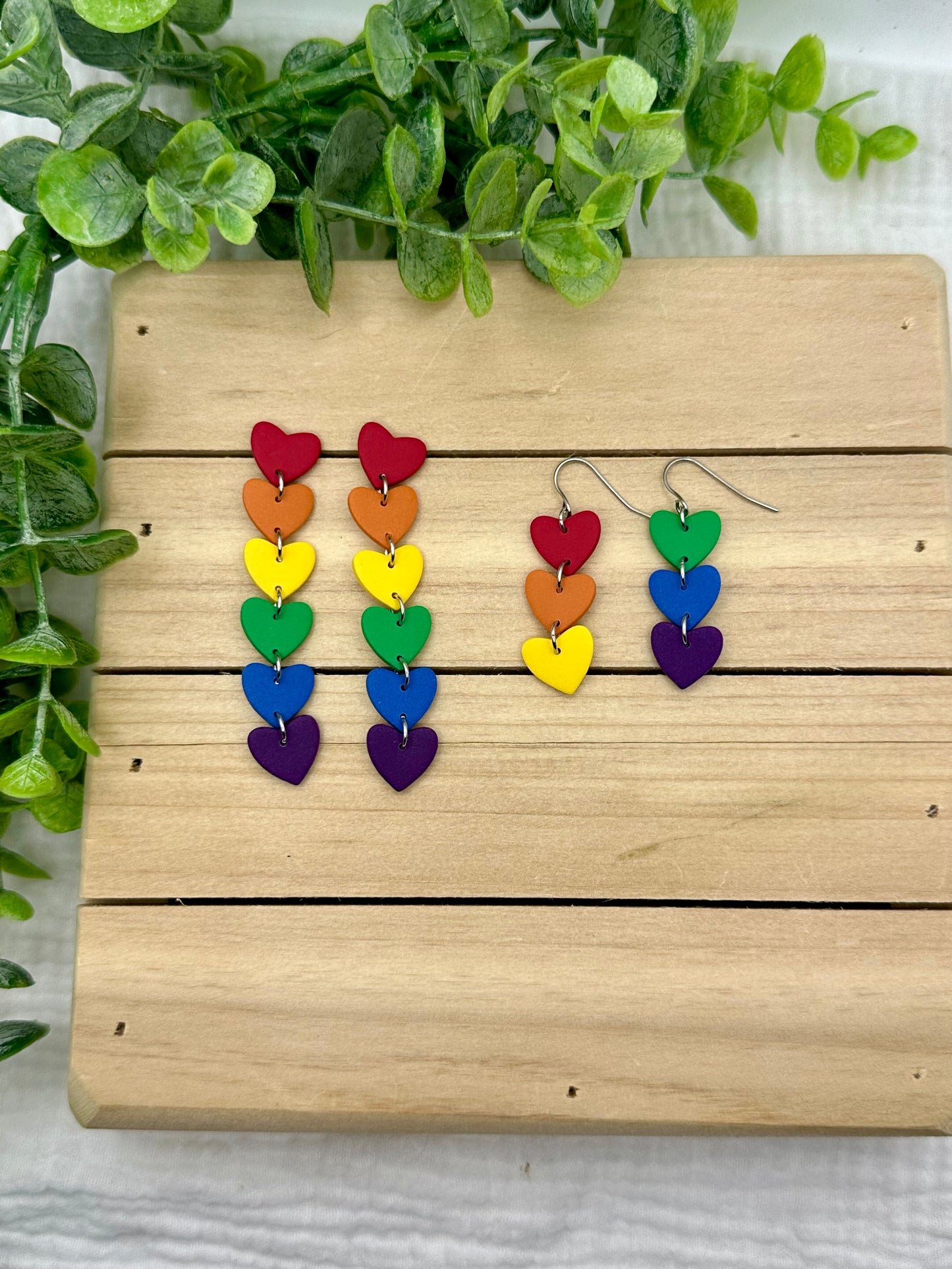 Rainbow Heart Drop
