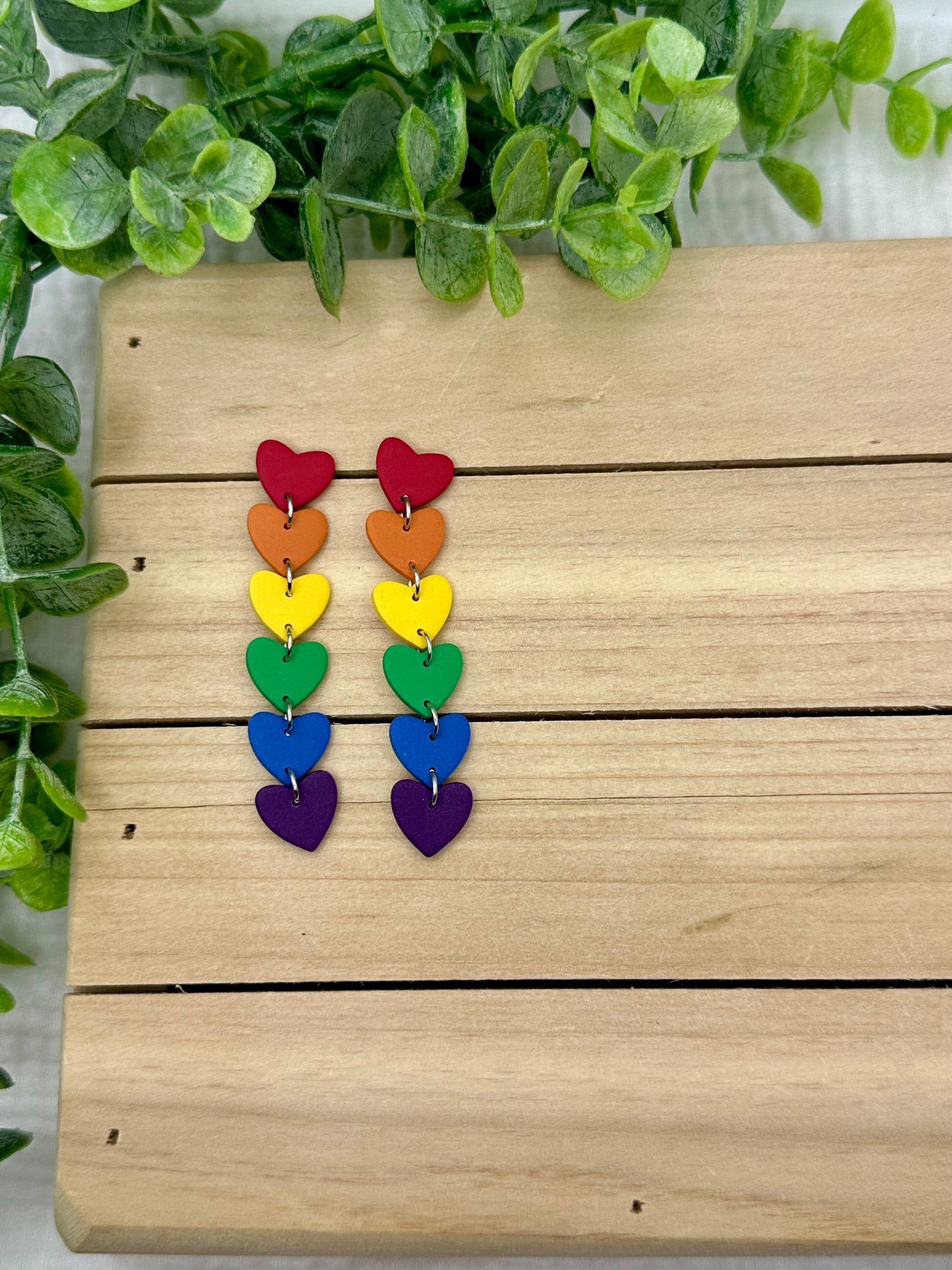 Rainbow Heart Drop