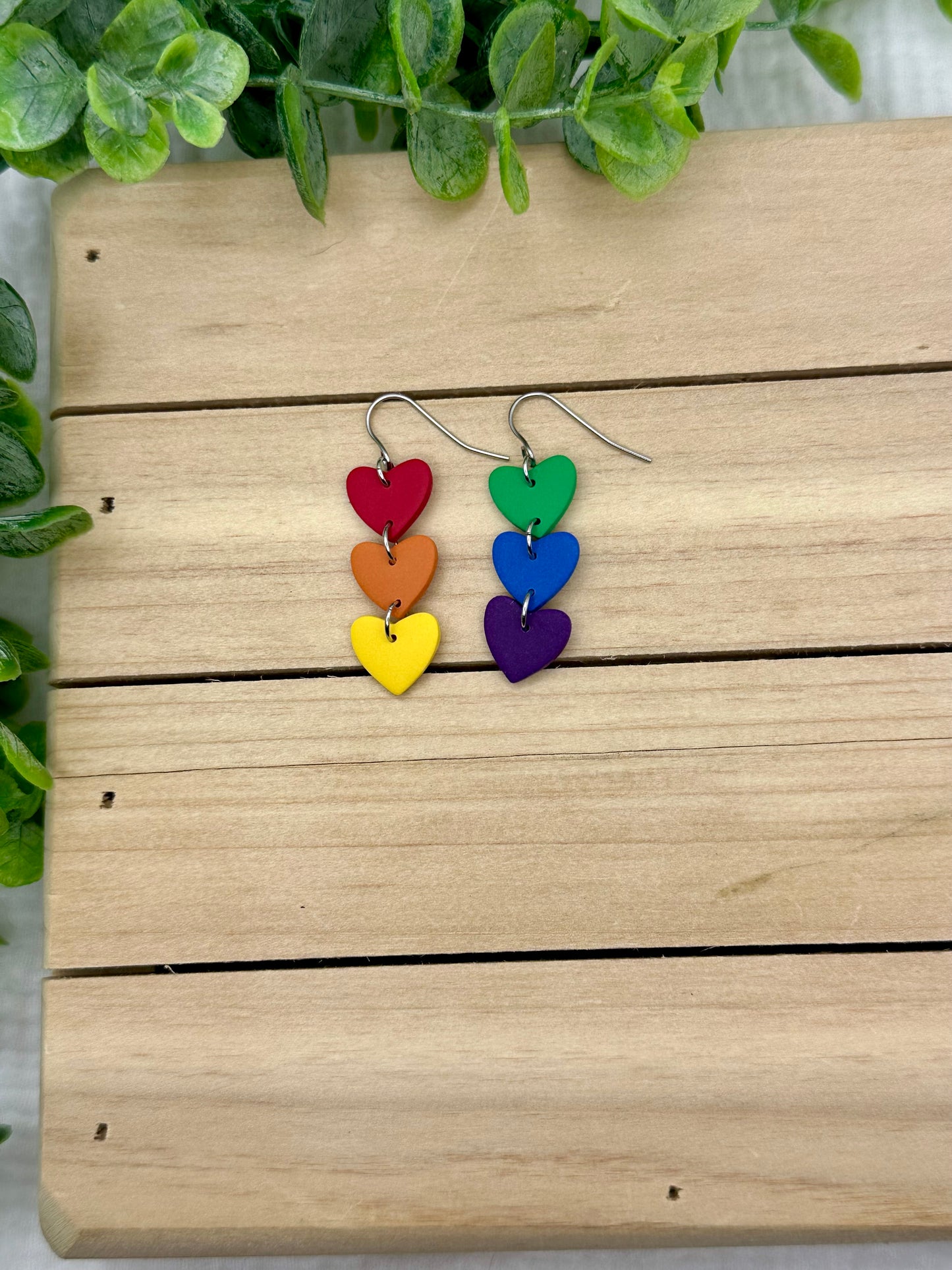 Rainbow Heart Drop