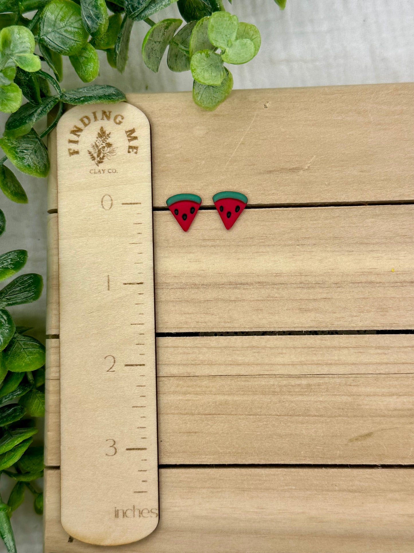 Watermelon Slice Stud