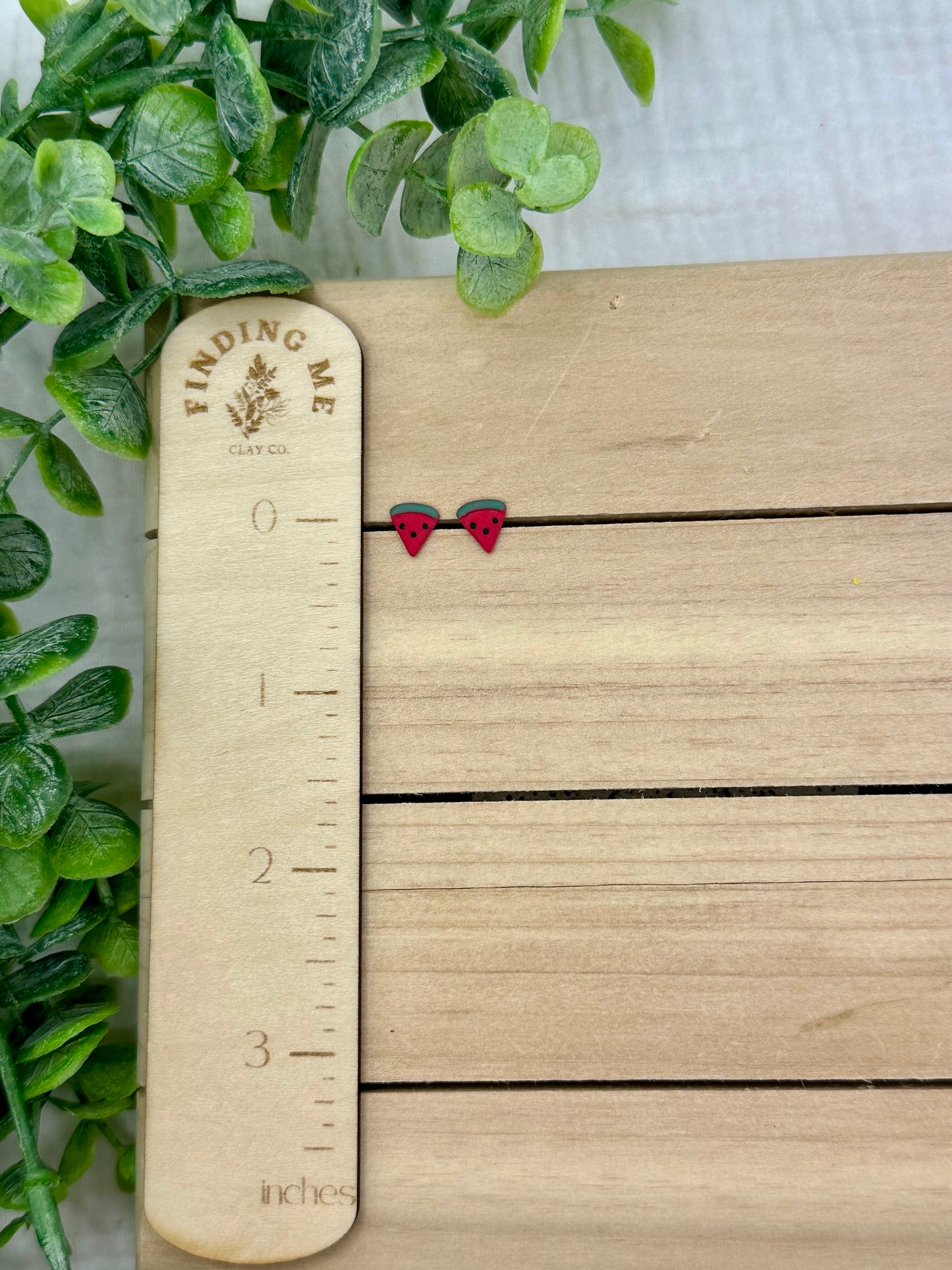 Watermelon Slice Stud