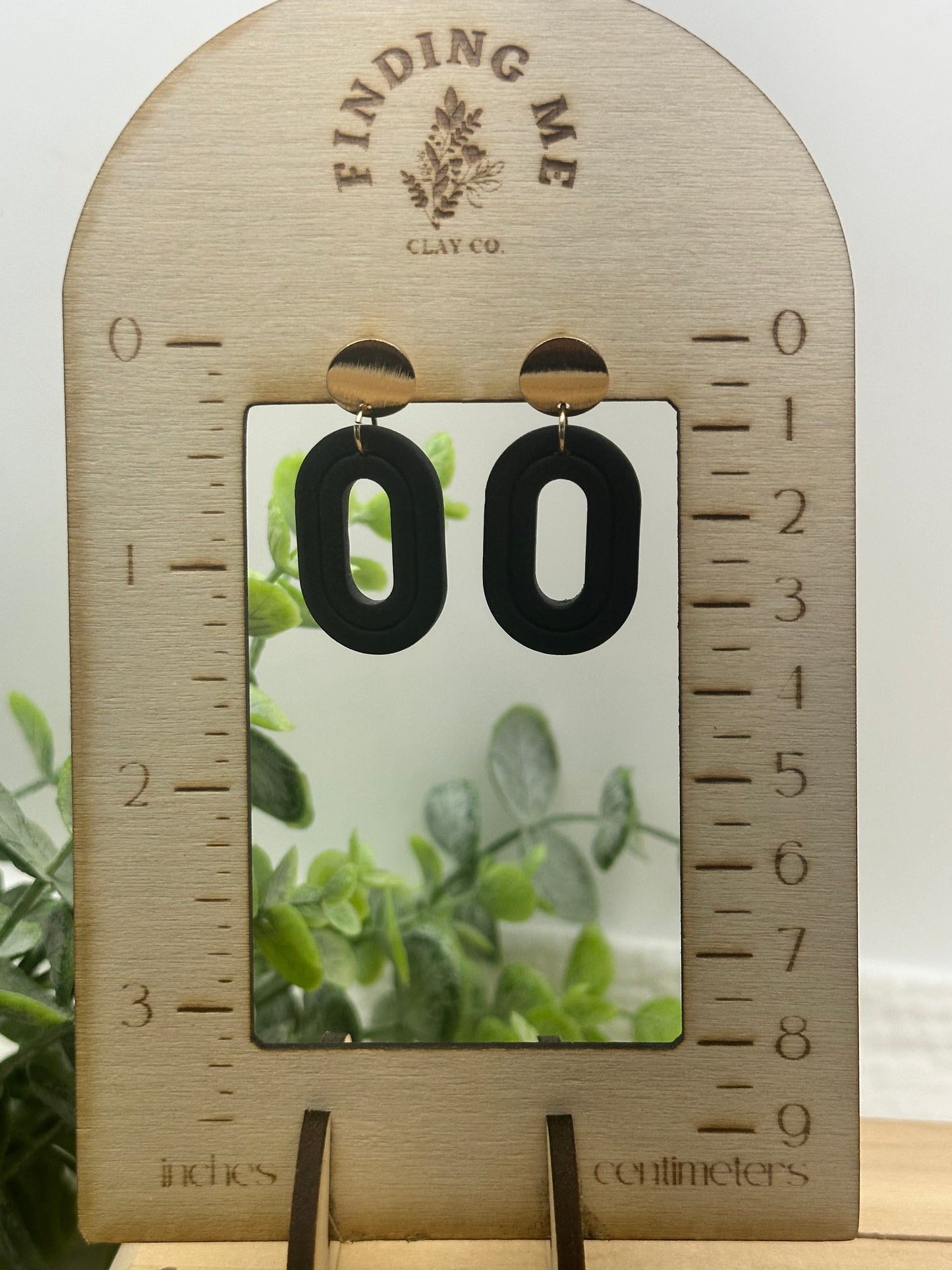 Black and gold Everyday Dangles