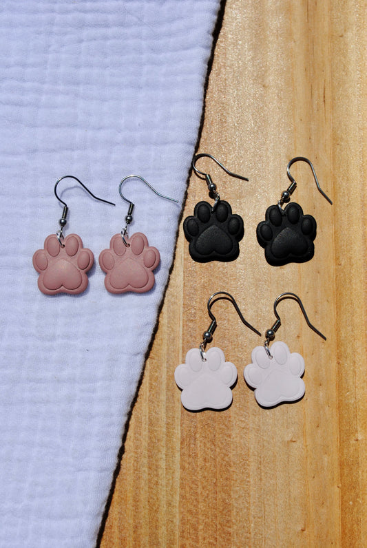 Paw print dangles