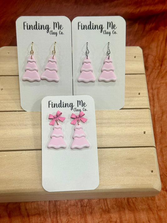 Pink Christmas trees