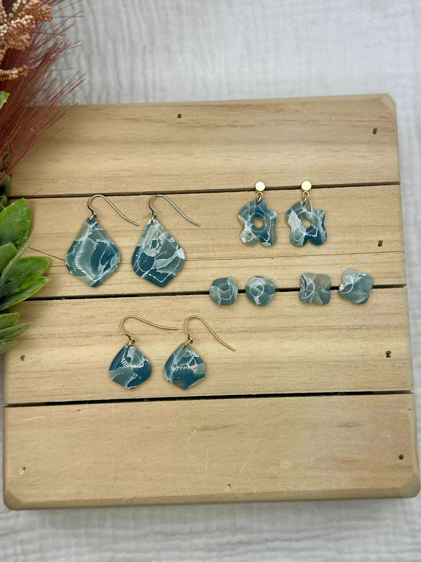 Deep Ocean Blue Marbled