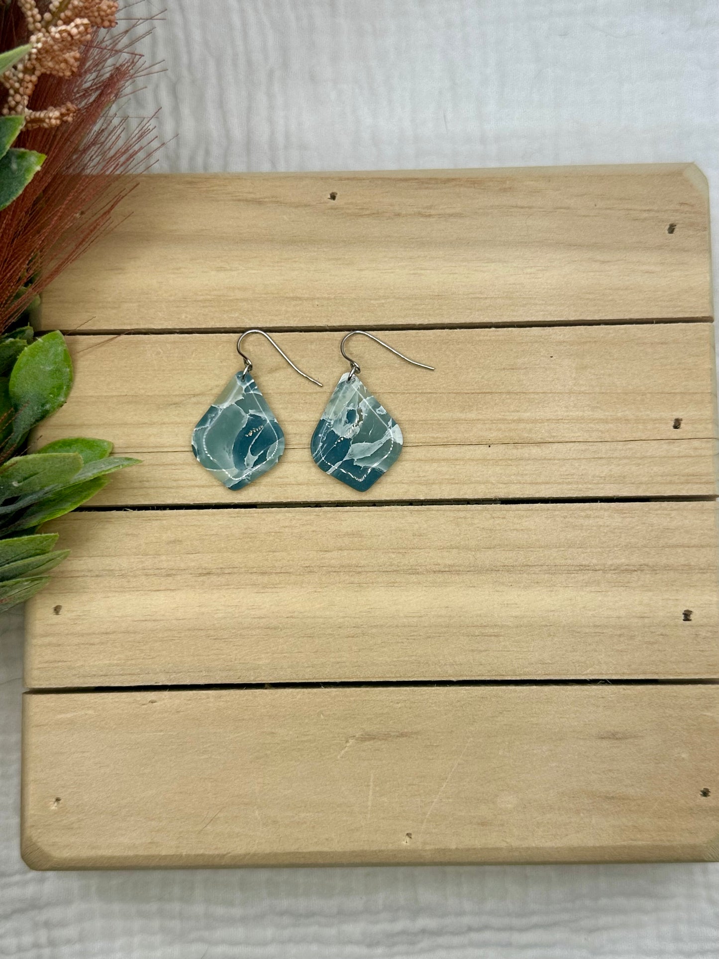 Deep Ocean Blue Marbled
