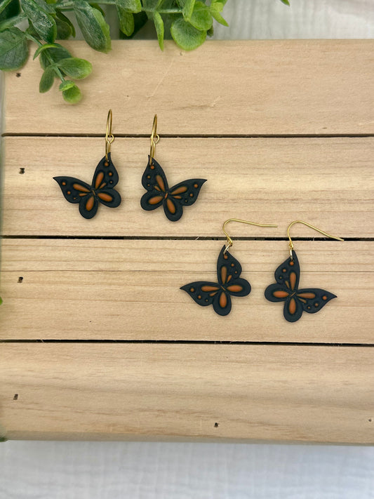 Black and Orange Butterflies