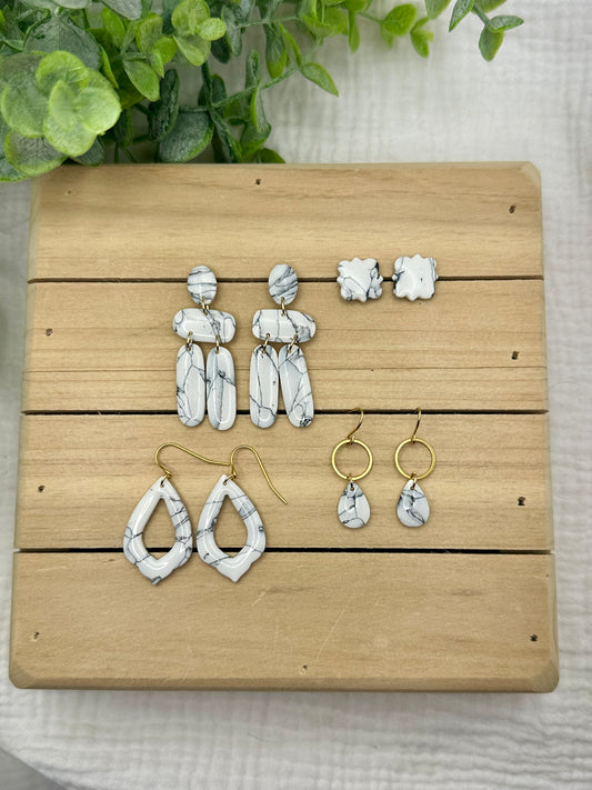 White Howlite Dangles