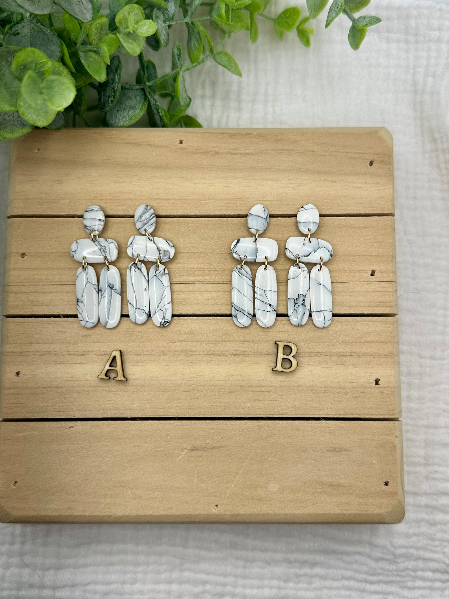 White Howlite Dangles