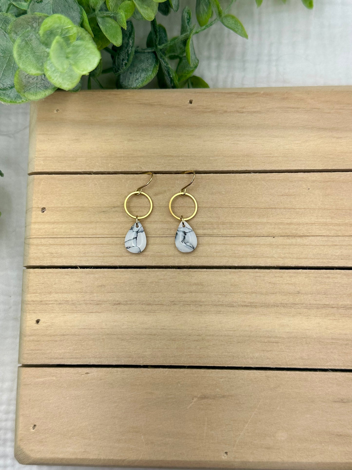 White Howlite Dangles