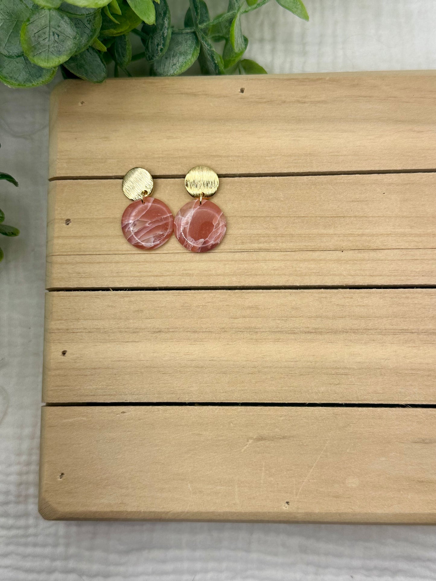 Plum Marbled Dangles