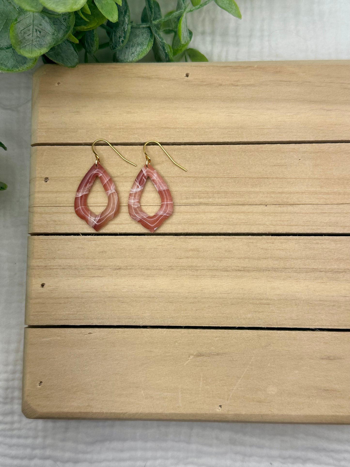 Plum Marbled Dangles