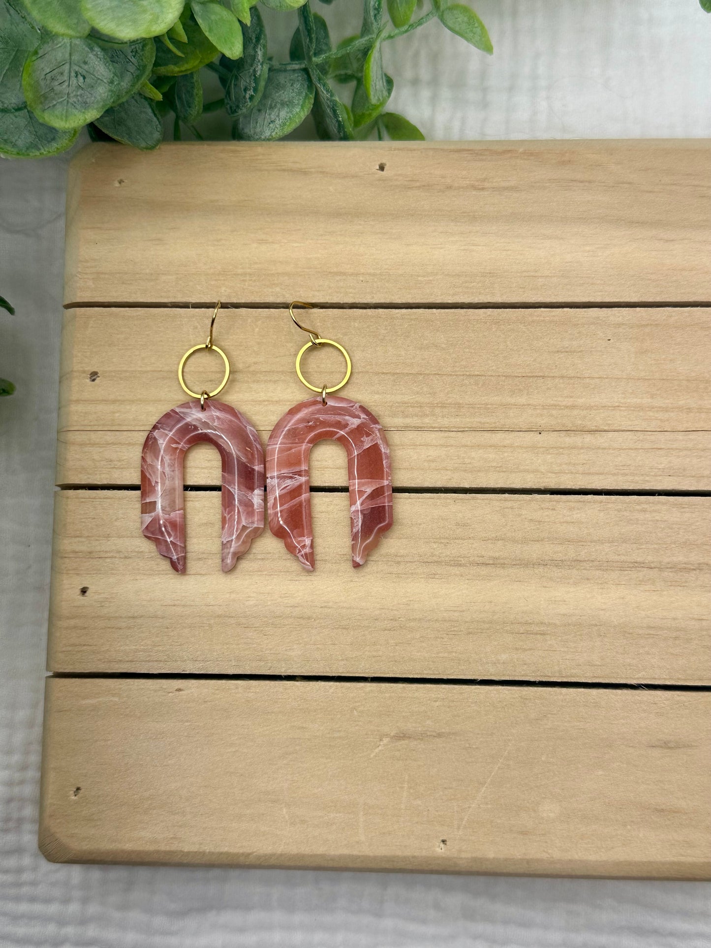 Plum Marbled Dangles