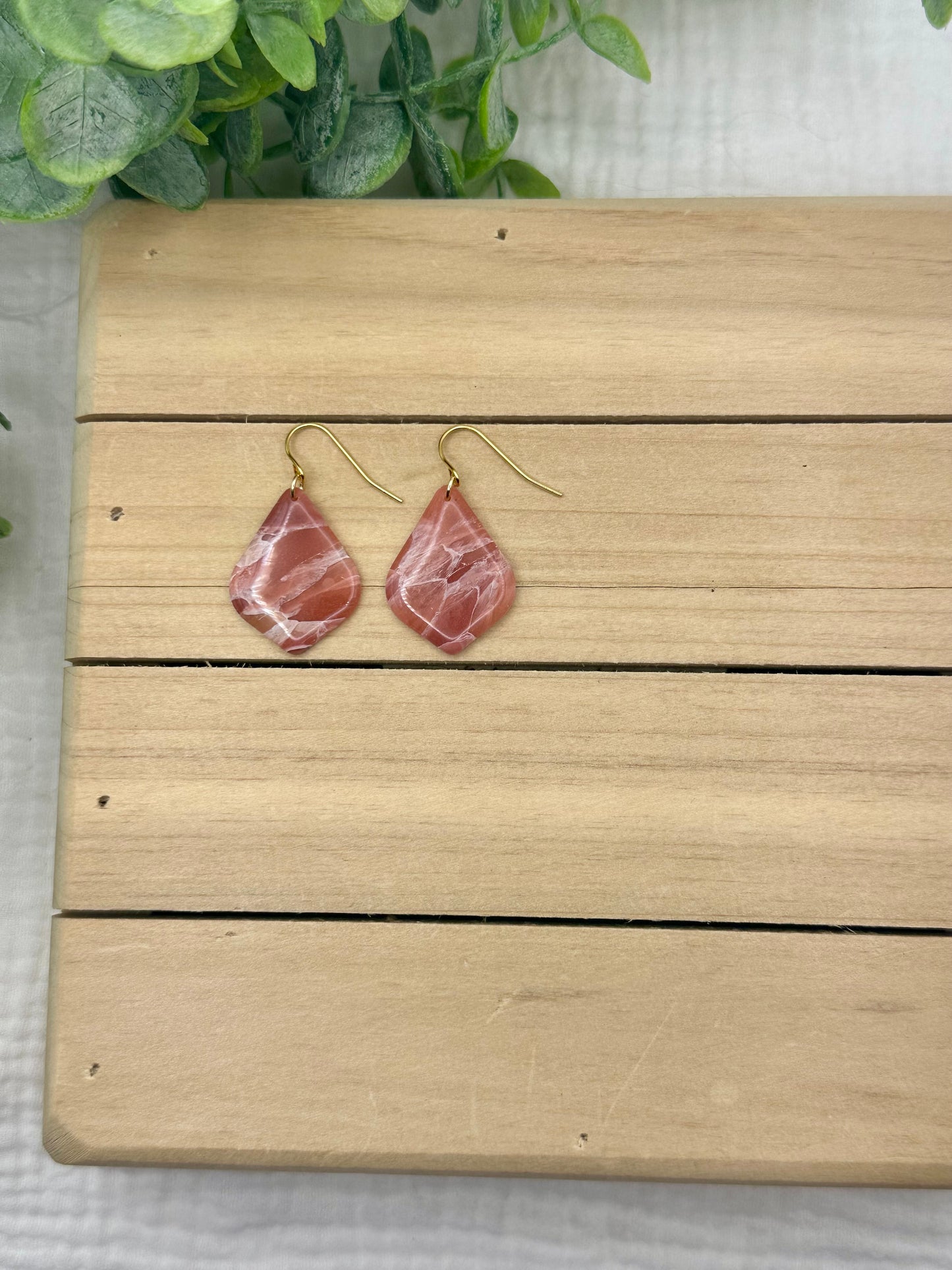 Plum Marbled Dangles
