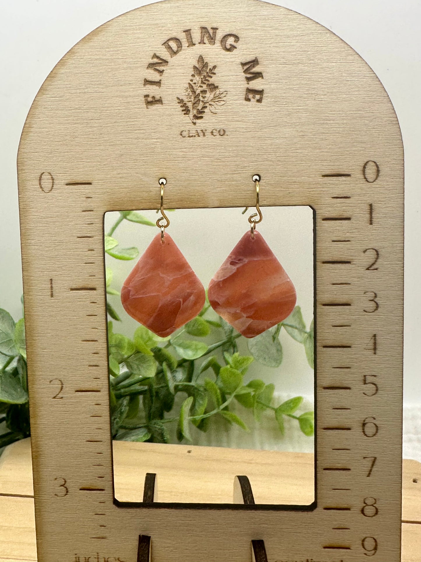 Plum Marbled Dangles