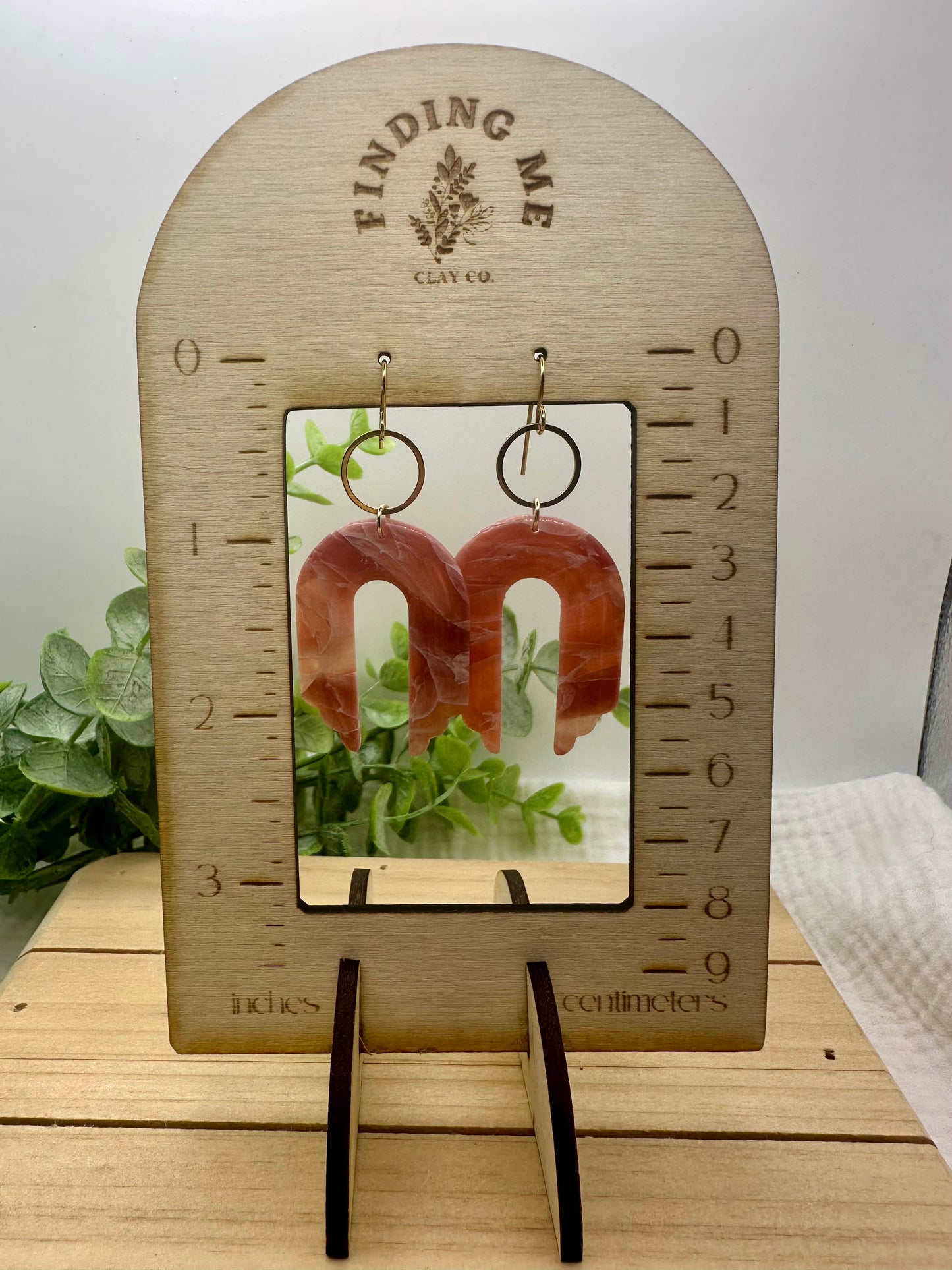 Plum Marbled Dangles