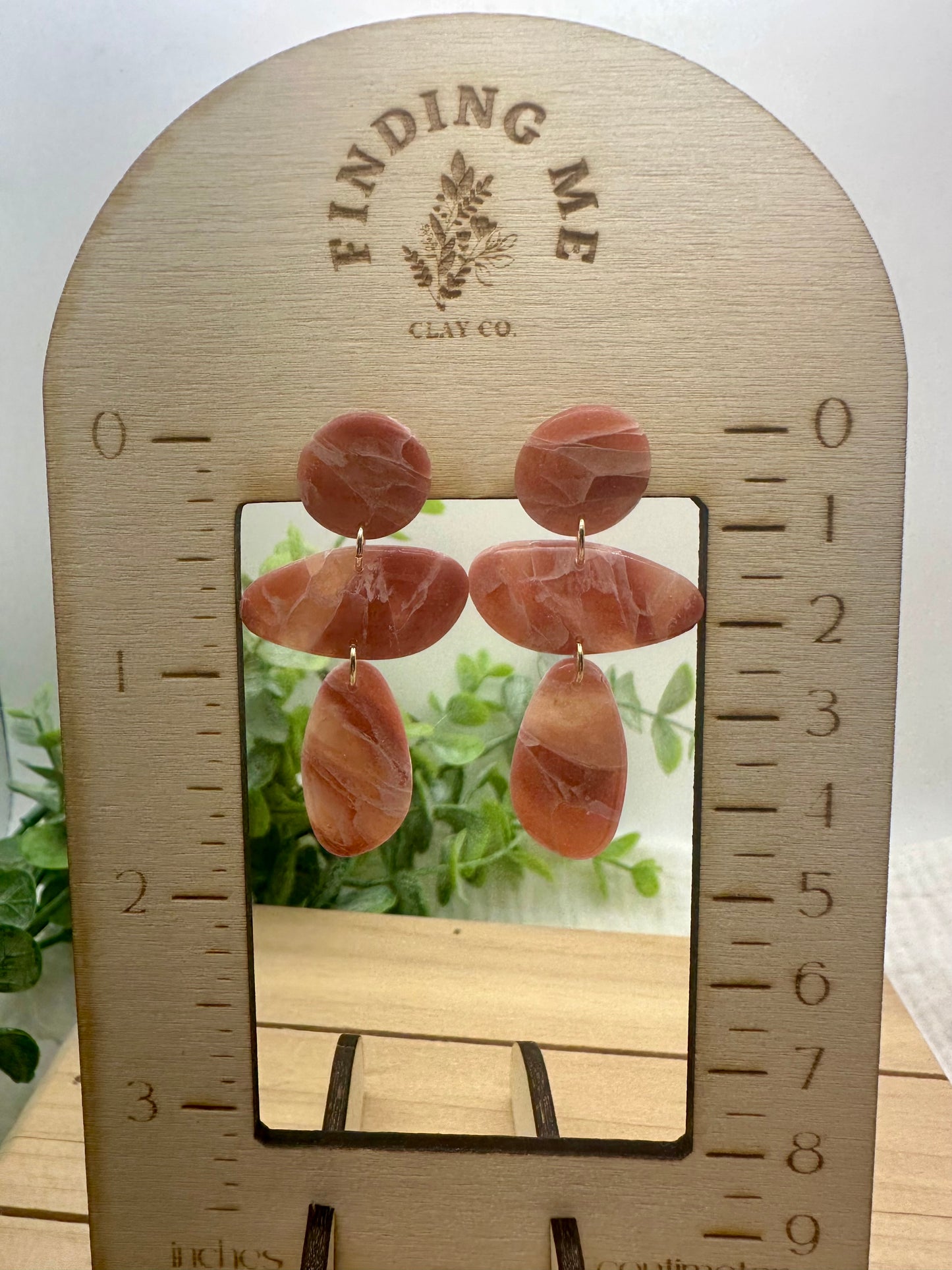 Plum Marbled Dangles