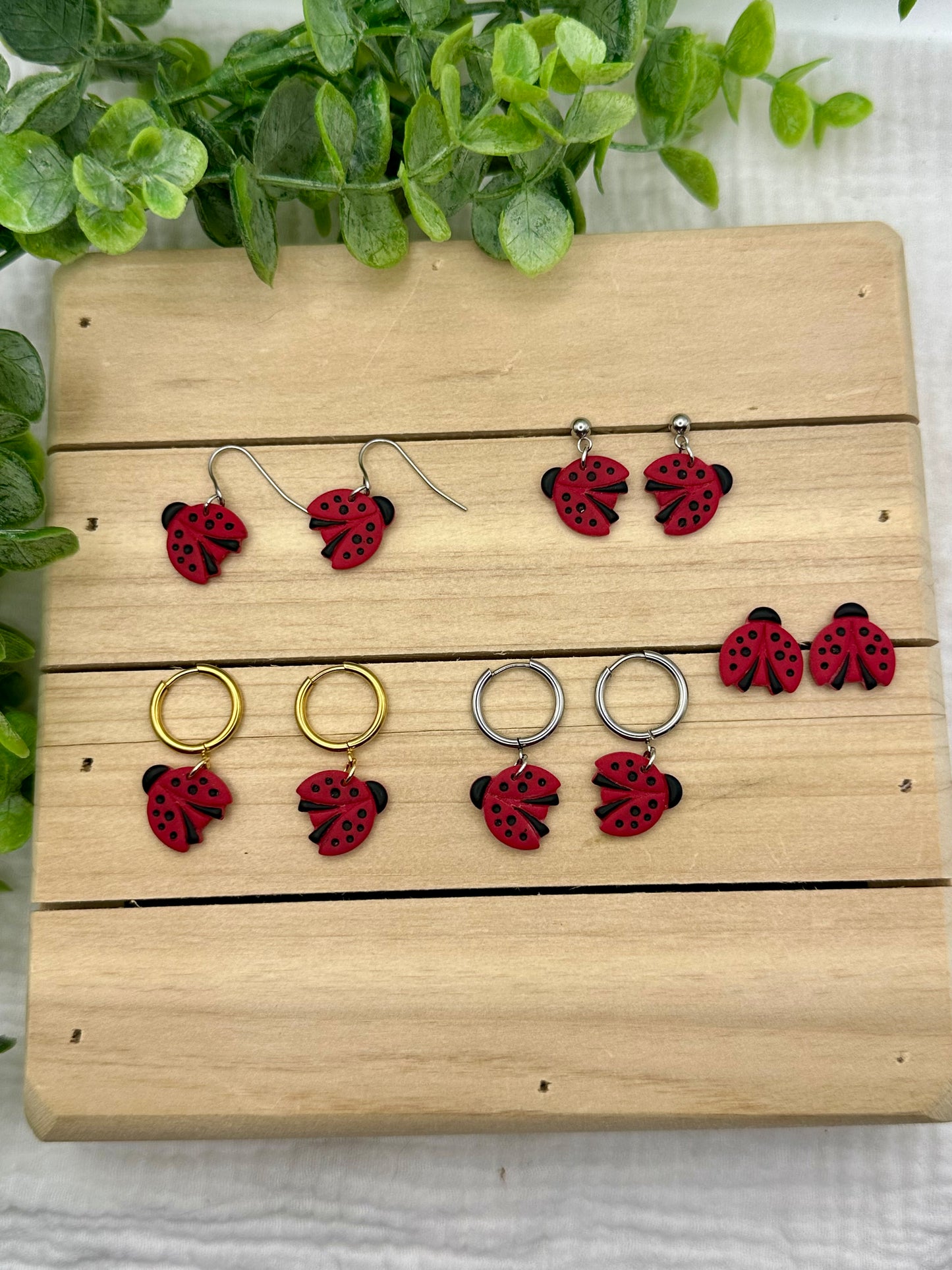 Lady Bug Earrings