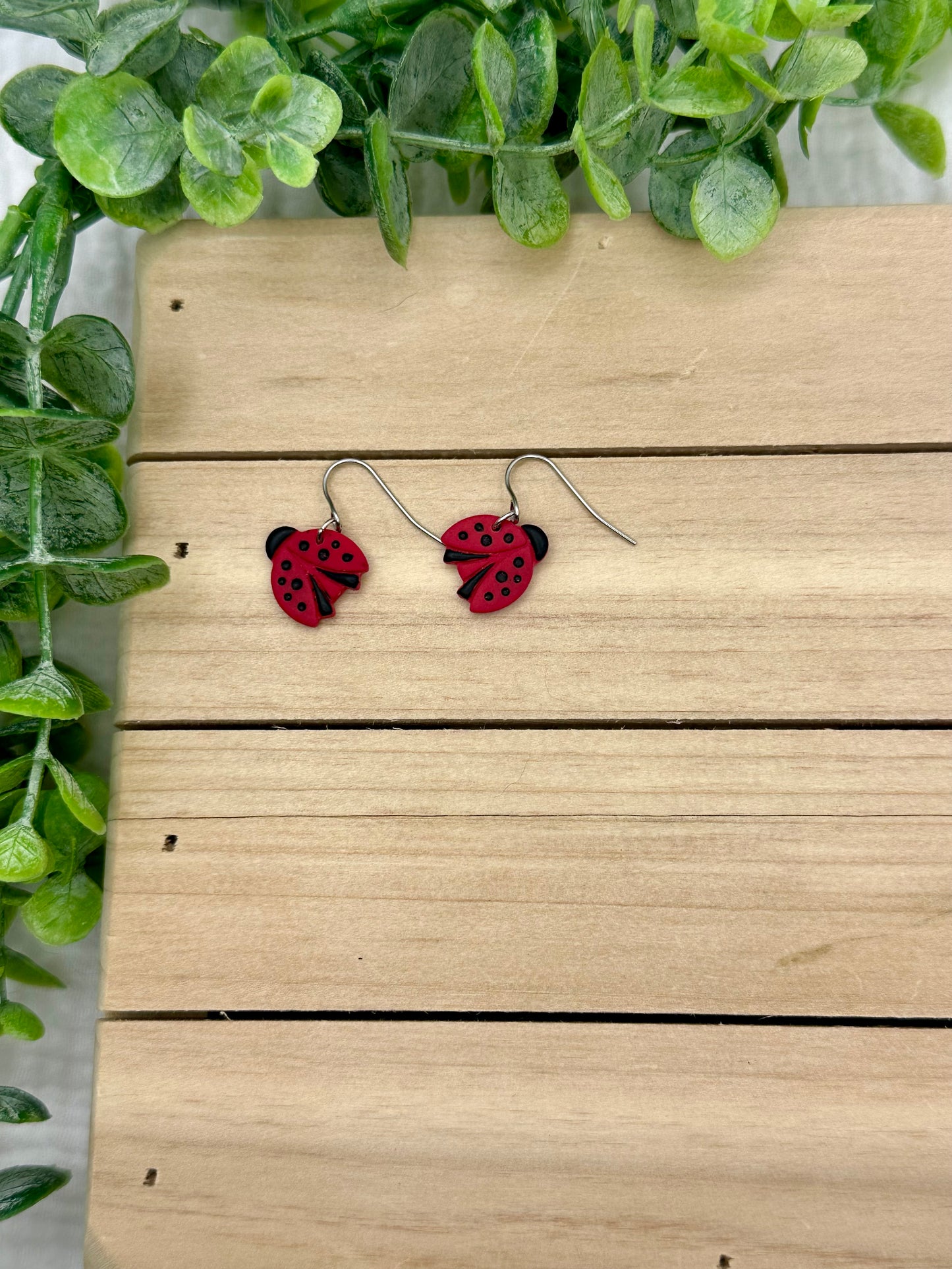 Lady Bug Earrings