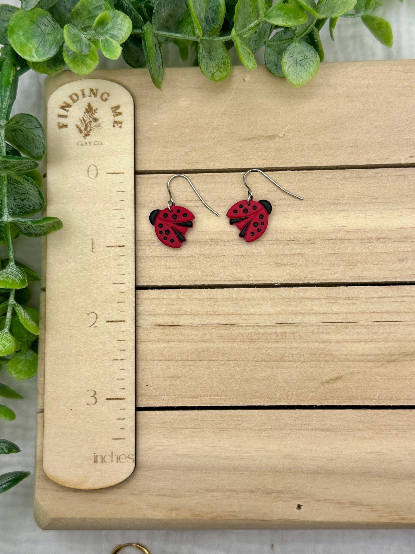 Lady Bug Earrings