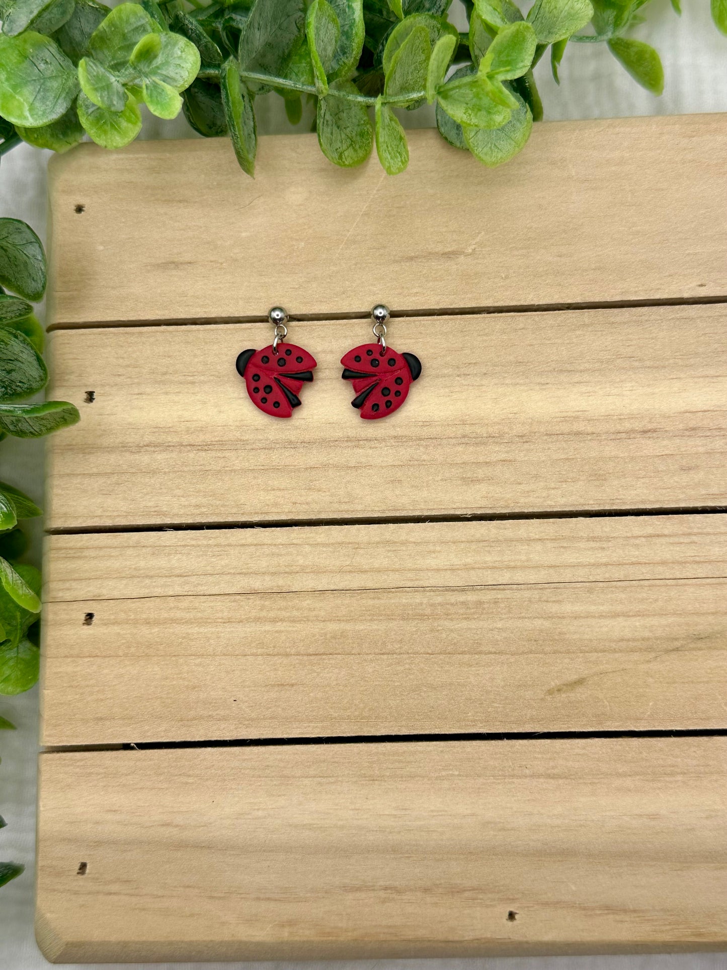 Lady Bug Earrings