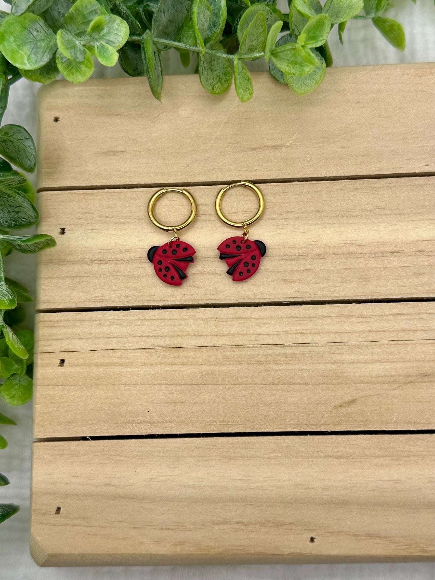 Lady Bug Earrings