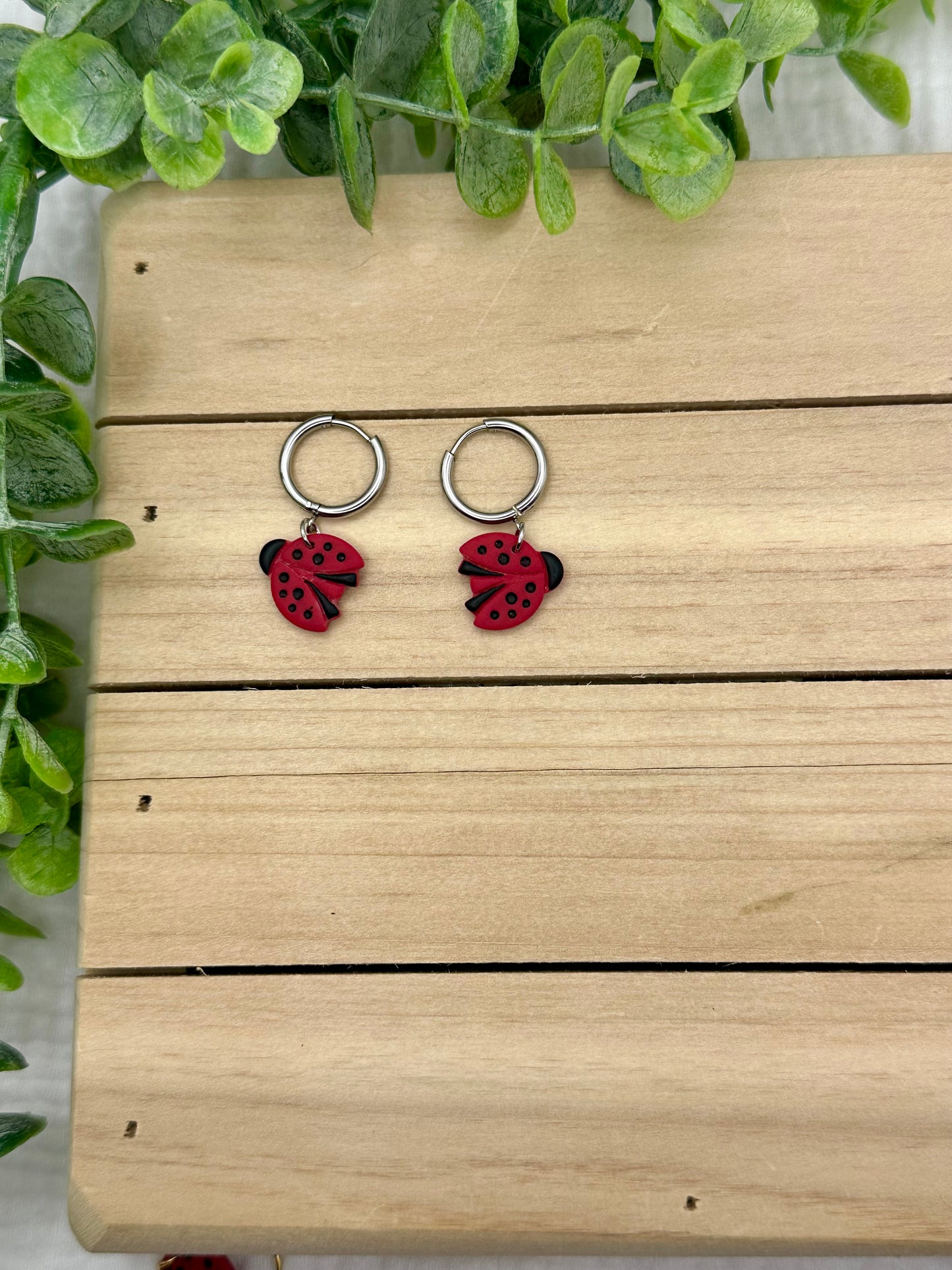 Lady Bug Earrings