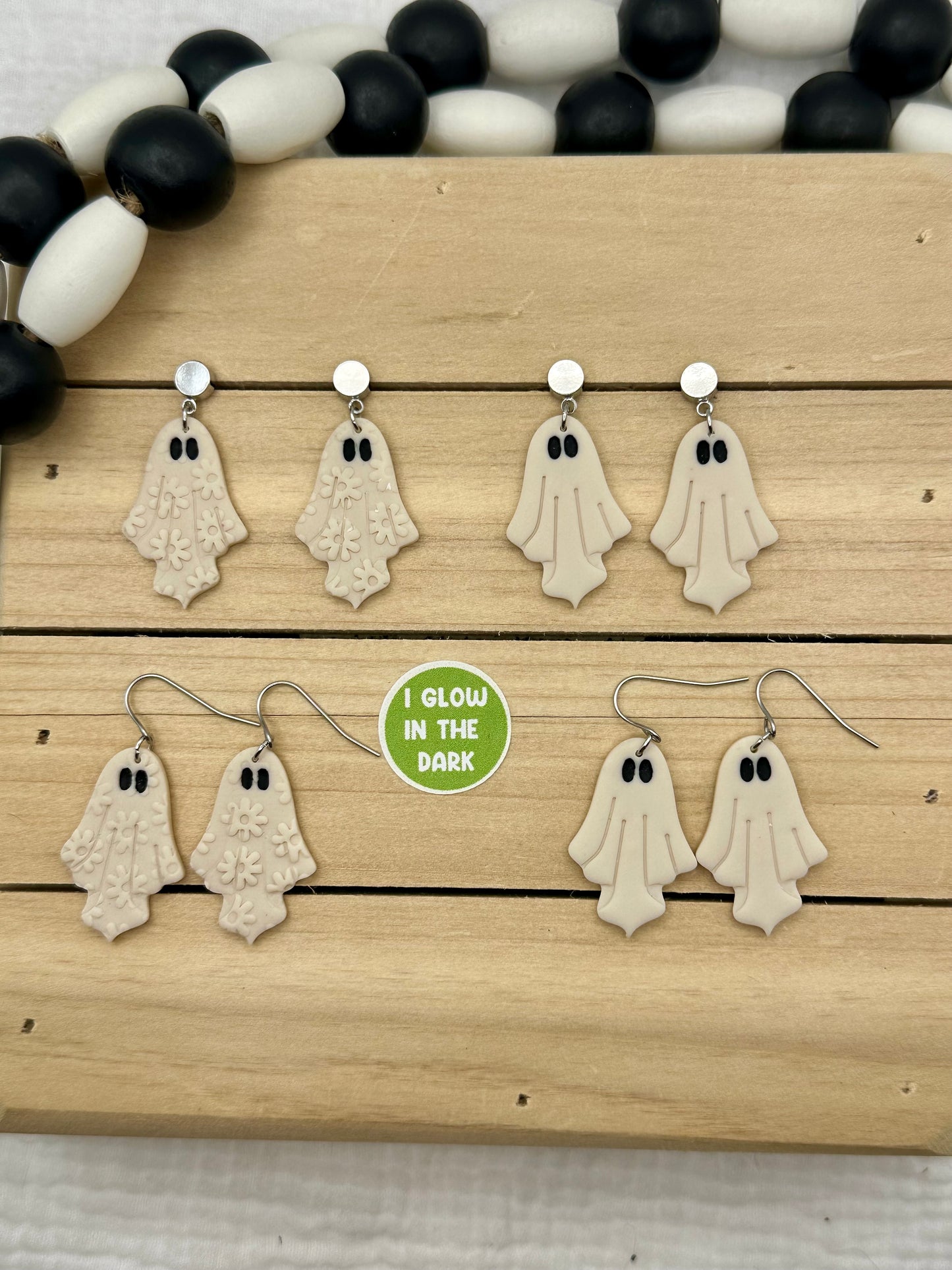 Glowing Ghost Dangles